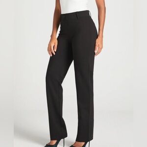 Betabrand Classic Dress Pant Yoga Straight Black Straight Midrise Women’s Sz MP